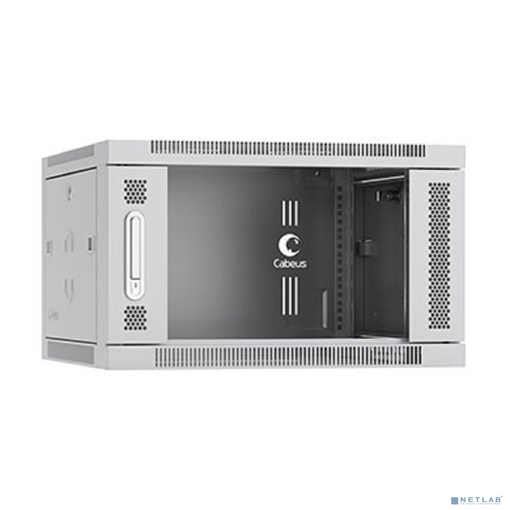 Cabeus SH-05F-6U60/60 Шкаф телекоммуникационный настенный 6U 600x600x368mm (ШхГхВ) дверь стекло