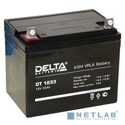 Delta DT 1233 (33 А\ч, 12В) свинцово- кислотный аккумулятор  