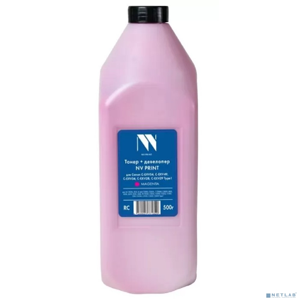 Тонер + девелопер NVP для Canon C-EXV54, C-EXV49, C-EXV34, C-EXV28, C-EXV29 (500г) Magenta для IR C3025i, 3125, IR Adv C3320i, C3325i, C3330i, C2020, C2025, C2030, C2220, C2225, C2230, C5045, C5051, C