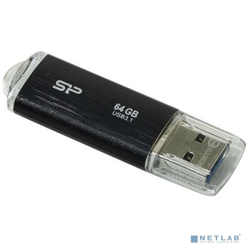 Silicon Power USB Drive 64Gb Blaze B02, USB 3.1, Черный