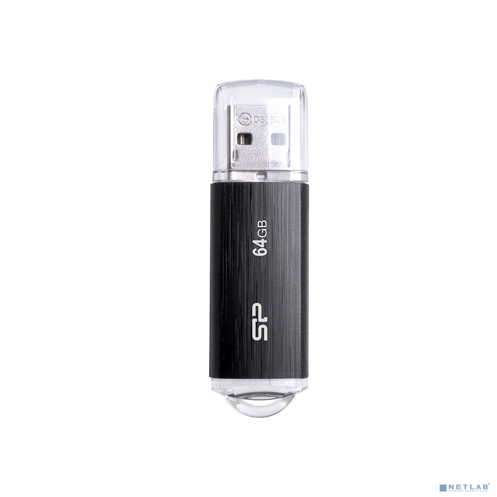 Silicon Power USB Drive 64Gb Ultima U02, USB 2.0, Черный SP064GBUF2U02V1K