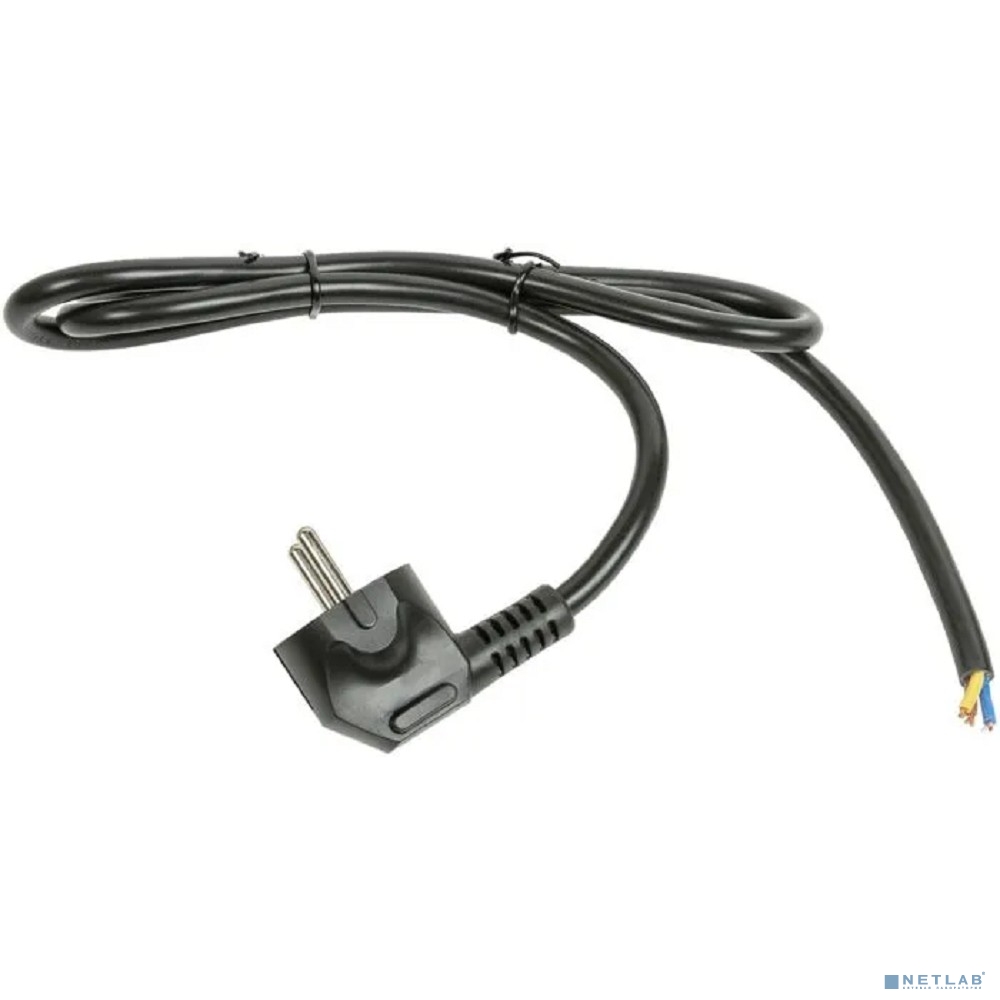 Filum  Кабель питания FL-PC-SH90-C2-1.8-BK ПВС-ВП 3x1.5 CEE 7/7(Schuko) угловая - свободный конец, 220/250В, 16А, чёрный, 1,8м