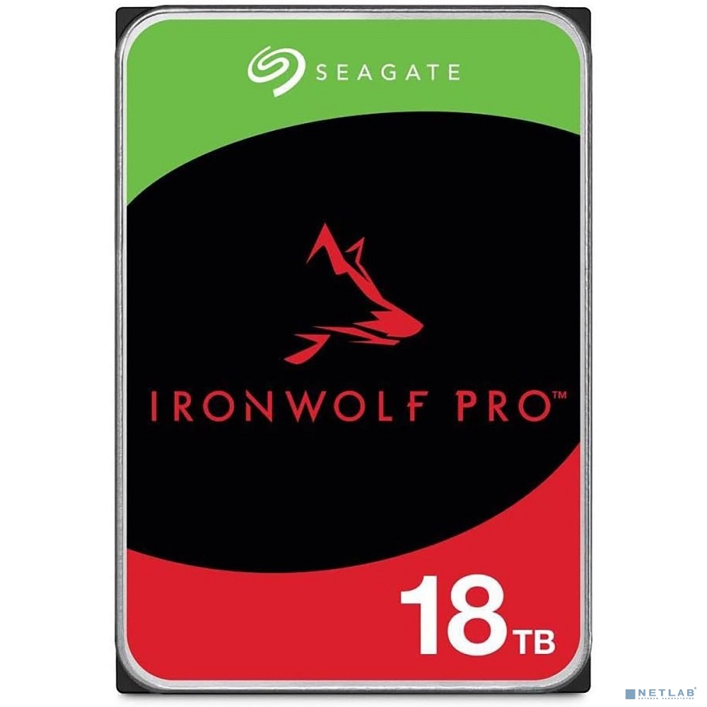Жесткий диск Seagate Ironwolf Pro ST18000NT001,  18ТБ,  HDD,  SATA III,  3.5"