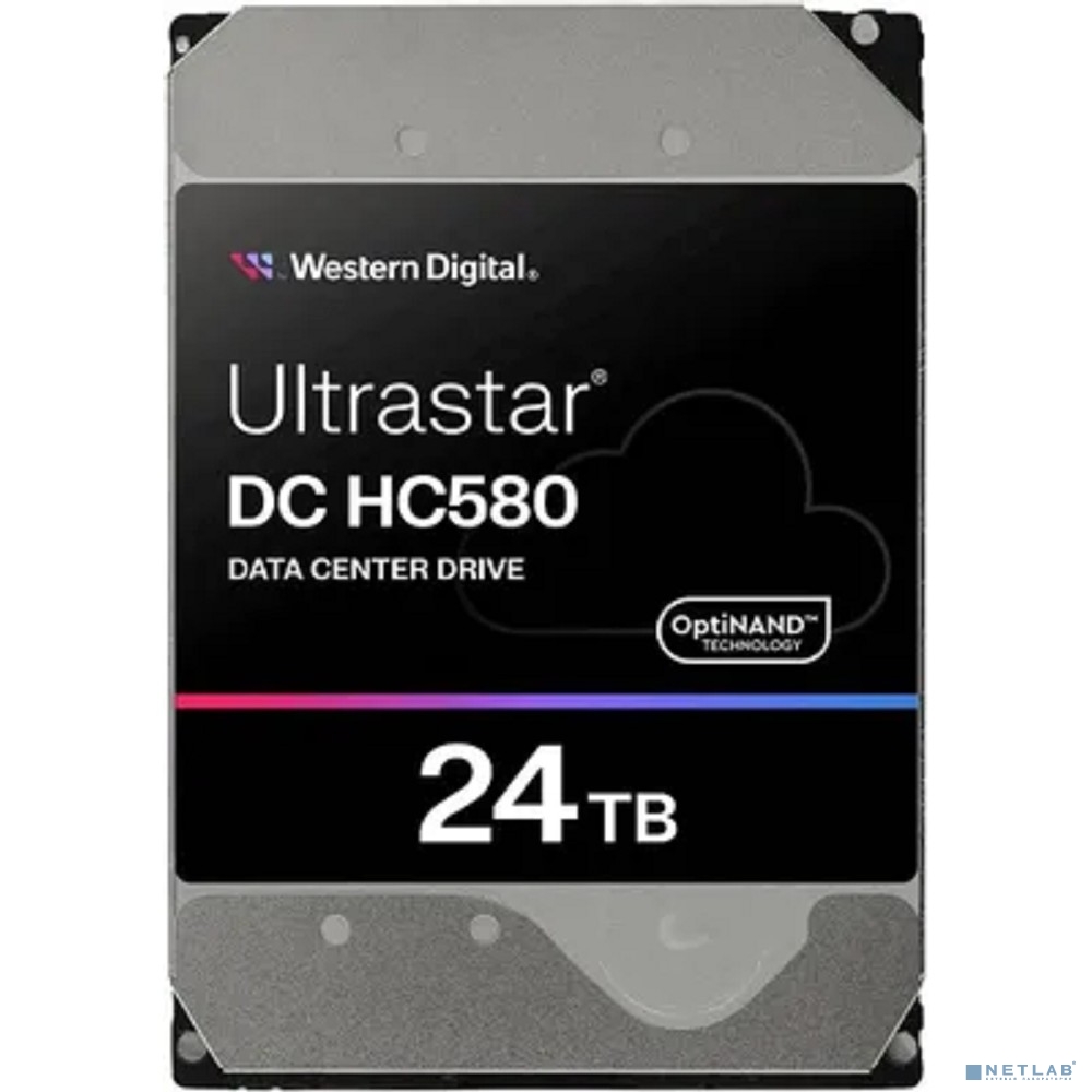 Жесткий диск серверный Western Digital 3.5" 24TB Ultrastar DC HC580 7200RPM SATA3 6Gb/s and 512MB Cache