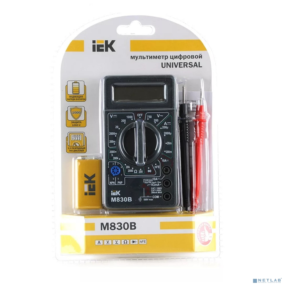 Iek TMD-2B-830 Мультиметр цифровой  Universal M830B IEK