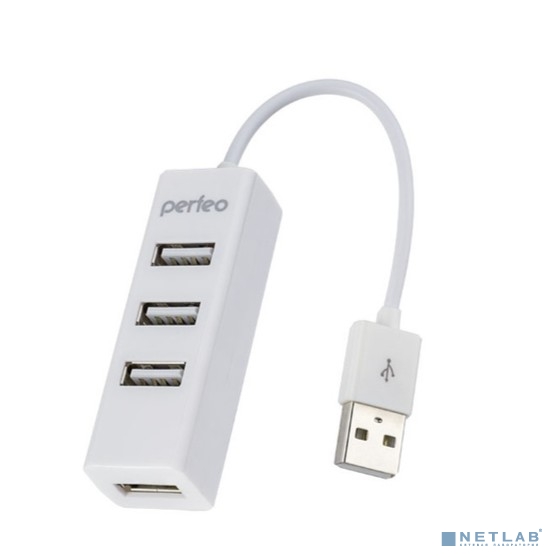 Perfeo USB-HUB 4 Port, (PF-HYD-6010H White) белый