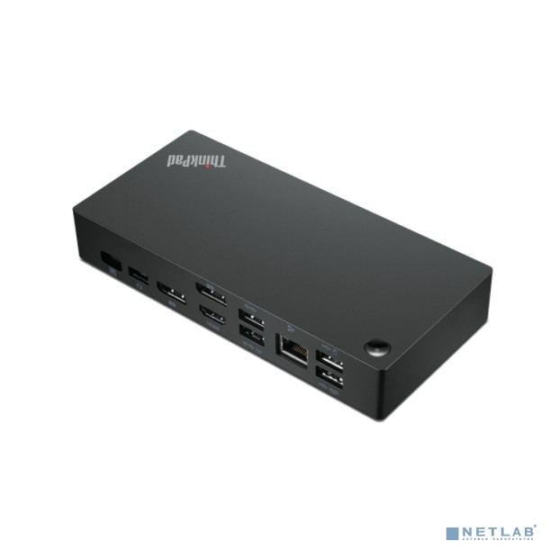 Lenovo [40AY0090EU] ThinkPad Universal USB-C Dock  2x DP 1.4, 1x HDMI 2.0, 3x USB 3.1, 2x USB 2.0, 1x USB-C, 1x RJ-45, 1x Combo Audio Jack 3.5mm