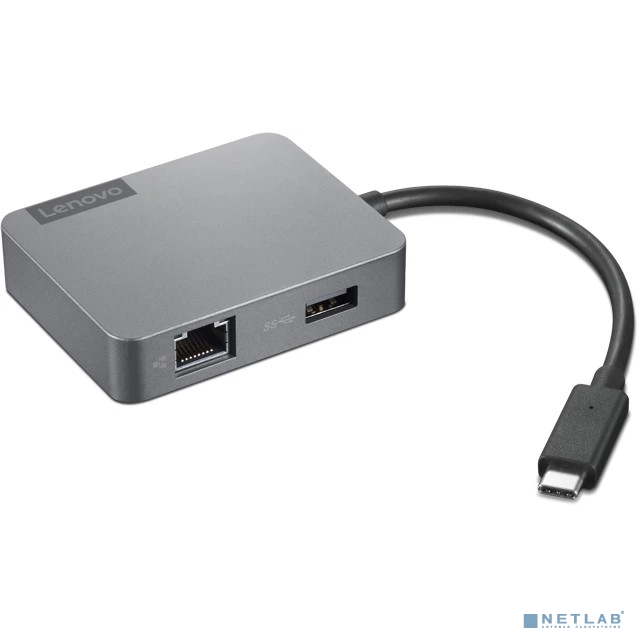 Lenovo [4X91A30366] USB-C Travel Hub Gen 2  1xVGA, 1xHDMI, 1xEthernet, 1xUSB 3.1 Gen1 