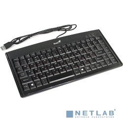 Клавиатура Genius LuxeMate 100 Black {компактная, влагоустойчивая, клавиш 88, провод 1,5 м, USB} [31300725102/31300725116]