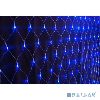 Neon-night 215-133 Гирлянда "сеть" 1,8х1,5м, прозрачный ПВХ, 180 LED, цвет: Синий