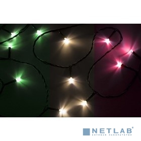 Neon-night 303-019 Гирлянда "Твинкл Лайт" 4 м, темно-зеленый ПВХ, 25 диодов, цвет мультиколор [303-019]