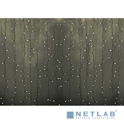 Neon-night 235-156-6 Гирлянда "Светодиодный Дождь" 2х3м, постоянное свечение, прозрачный провод, 220В, диоды ТЕПЛО-БЕЛЫЕ [235-156-6]