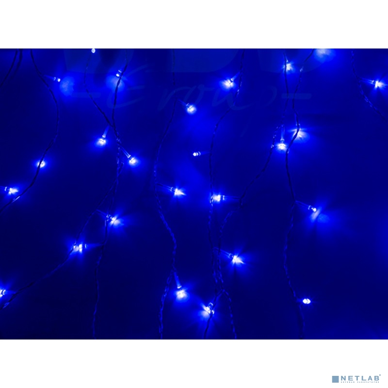 Neon-night 235-033 Гирлянда "Светодиодный Дождь"  1,5х1,5м, свечение с динамикой, прозрачный провод, 230 В, диоды СИНИЕ [235-033]