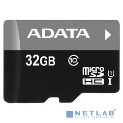 Micro SecureDigital 32Gb A-DATA AUSDH32GUICL10-RA1 {MicroSDHC Class 10 UHS-I, SD adapter}