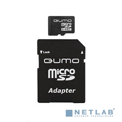 Micro SecureDigital 8Gb QUMO QM8GMICSDHC10 {MicroSDHC Class 10, SD adapter}