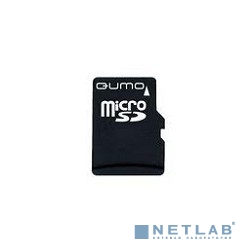 Micro SecureDigital 4Gb QUMO QM4GMICSDHC10 {MicroSDHC Class 10, SD adapter}