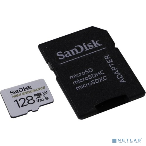 Micro SecureDigital 128Gb SanDisk with Adapter - for Dashcams & home monitoring [SDSQQNR-128G-GN6IA]