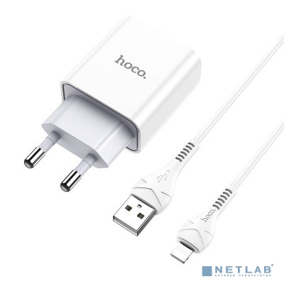 HOCO HC-27947 C81A/ Сетевое ЗУ + Кабель Lightning 1m/ 1 USB/ Выход: 10.5W/ White