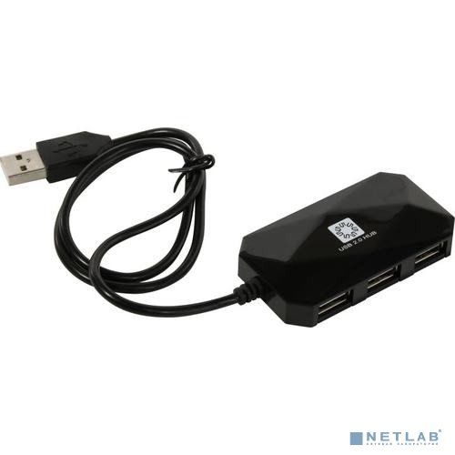 5bites Концентратор HB24-207BK 4*USB2.0 / USB 60CM / BLACK