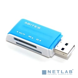 5bites RE2-102BL (RE-102BL) Устройство ч/з карт памяти  USB2.0 / ALL-IN-ONE / USB PLUG / BLUE
