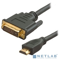 5bites APC-073-030 Кабель  HDMI M /  DVI M (24+1) double link, зол.разъемы, ферр.кольца, 3м.
