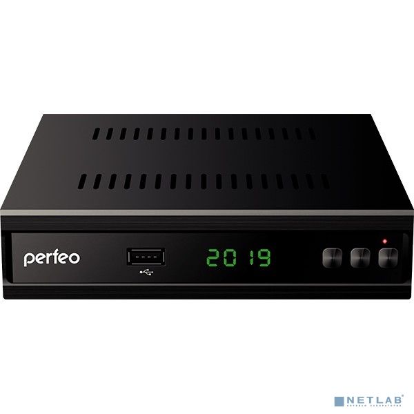 Perfeo DVB-T2/C приставка "MEDIUM" для цифр.TV, Wi-Fi, IPTV, HDMI, 2 USB, DolbyDigital, обуч.пультДУ [PF_A4487 ]