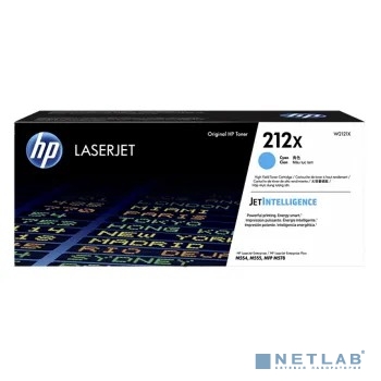 Картридж лазерный HP 212X W2121X голубой для HP CLJ Enterprise M554/M555