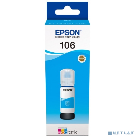 EPSON C13T00R240  Контейнер с голубыми чернилами для L7160/7180, 70 мл.(cons ink)