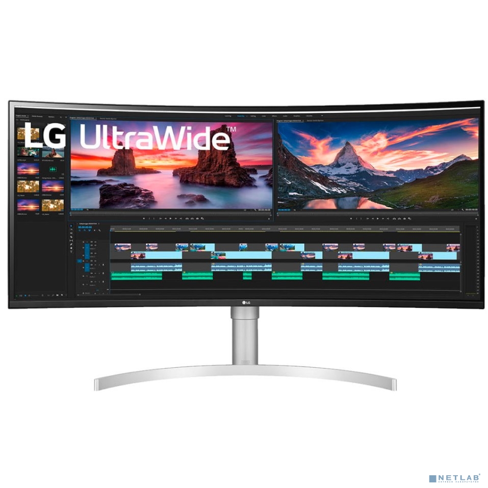 LCD LG 37.5" 38WN95C-W белый {IPS LED 3840x1600 1ms 10bit(6bit+FRC) 144Hz 450cd HDR10 DisplayHDR600 178/178 2xHDMI2.0 DisplayPort1.4 USB3.0 Thunderbolt VESA 2x5W AudioOut}