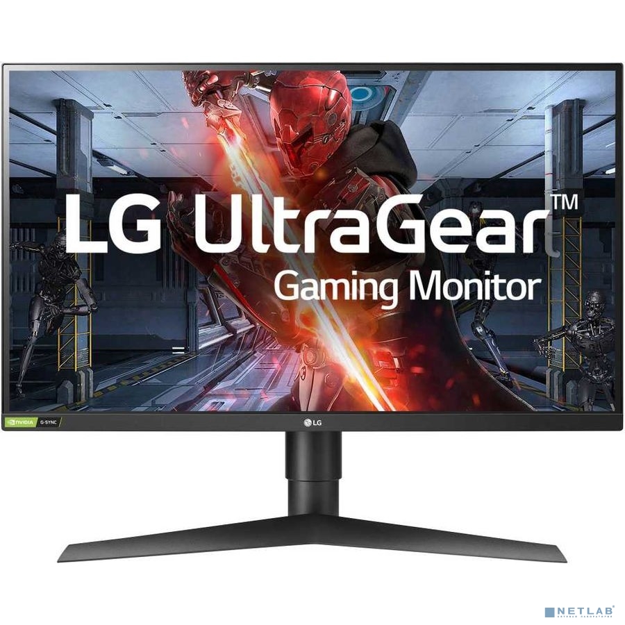 LCD LG 27'' 27GL850-B UltraGear черный {IPS 2560х1440 144Hz 350cd 178/178 1000:1 1ms 10bit(8bit+FRC) HDR10 2xHDMI2.0 DisplayPort1.4 FreeSync G-Sync USB-C USB-Hub Height adj Tilt VESA}
