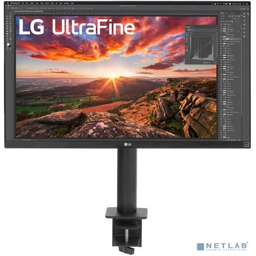 LCD LG 27" 27UN880-B {IPS 3840x2160 75Hz 5ms 178/178 350cd 1000:1 10bit(8bit+FRC) DisplayHDR400 2xHDMI2.0 DispalyPort1.4 AdaptiveSync FreeSync 2xUSB2.0 USB-C(60W) AudioOut 2x5W Pivot VESA}