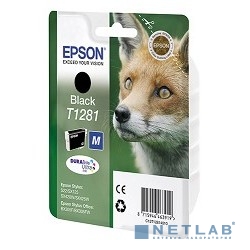 EPSON C13T12814010/4011/4012 Epson картридж для S22/SX125 (черный) (cons ink)