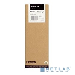 EPSON C13T606100/C13T565100  картридж Black Photo для Stylus Pro 4800, 220 мл. (LFP)