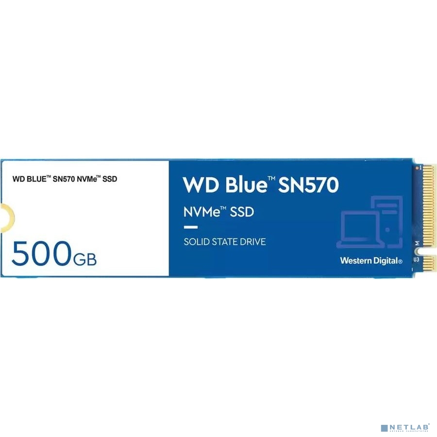 Накопитель SSD WD Original PCI-E x4 500Gb WDS500G3B0C Blue SN570 M.2 2280