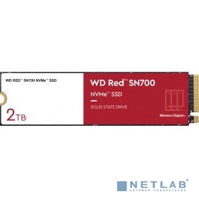 Твердотельный накопитель SSD WD Red SN700 NVMe WDS200T1R0C 2ТБ M2.2280 NVMe PCIe Gen3 8Gb/s