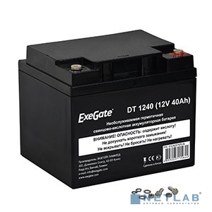 Exegate EX282976RUS Аккумуляторная батарея DT 1240 (12V 40Ah, под болт М5)