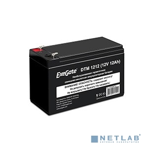 Exegate EX282967RUS Аккумуляторная батарея DTM 1212 (12V 12Ah, клеммы F2)