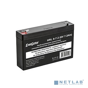 Exegate EX282951RUS Аккумуляторная батарея DTM 607 (6V 7Ah, клеммы F1)