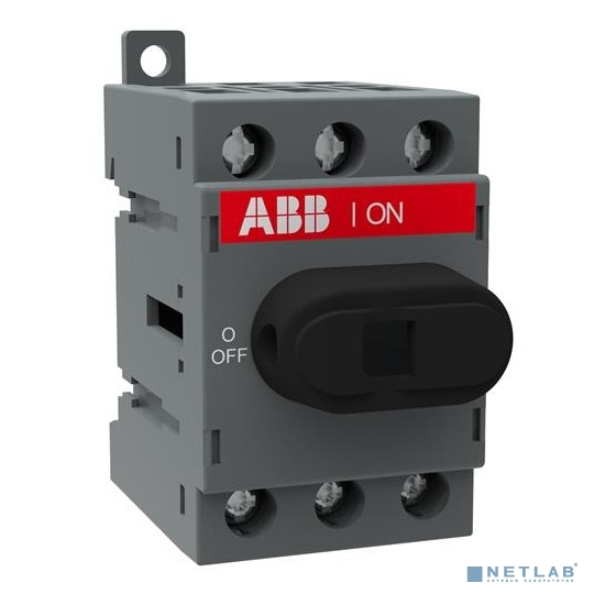 ABB 1SCA104902R1001 Рубильник OT40F3 до 40А 3х-полюсный для установки на DIN-рейку или монтажную плату (с резерв. ручкой)