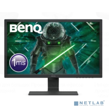 LCD BenQ 24" GL2480(Е) черный {TN 1920x1080 75Hz 1ms 170/160 250cd 8bit 1000:1 D-Sub DVI HDMI1.4 FlickerFree AudioOut VESA}