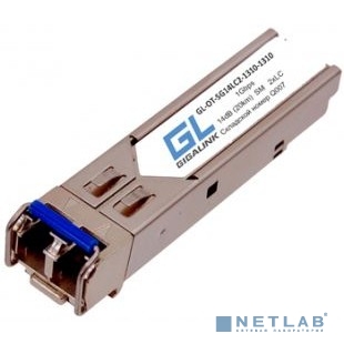 GIGALINK GL-OT-SG14LC2-1310-1310 Модуль SFP, 1Гбит/c, два волокна SM, 2xLC, 1310 нм, 14 дБ (до 20 км) (GL-10GT)