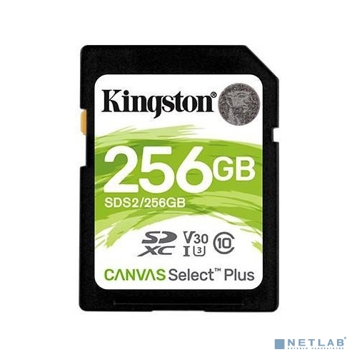 SecureDigital 256Gb Kingston SDS2/256GB {SDXC Class 10 UHS-I U3 Canvas Select Plus}