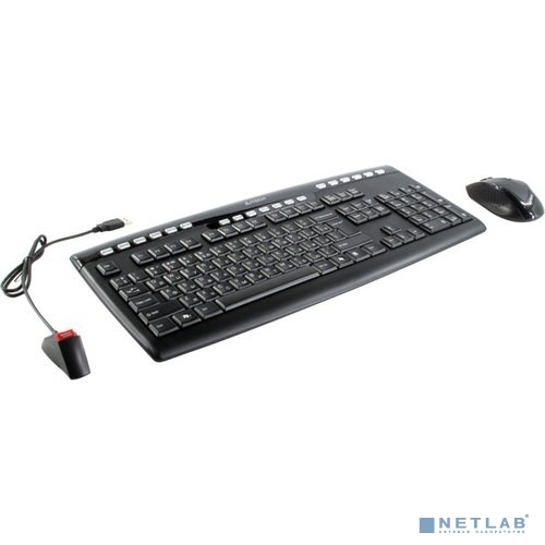 A-4Tech Клавиатура + мышь A4 9200F клав:черный мышь:черный USB 2.0 беспроводная Multimedia [631950]