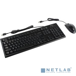 A-4Tech Клавиатура + мышь KR-8520D черный USB Комплект [477615]