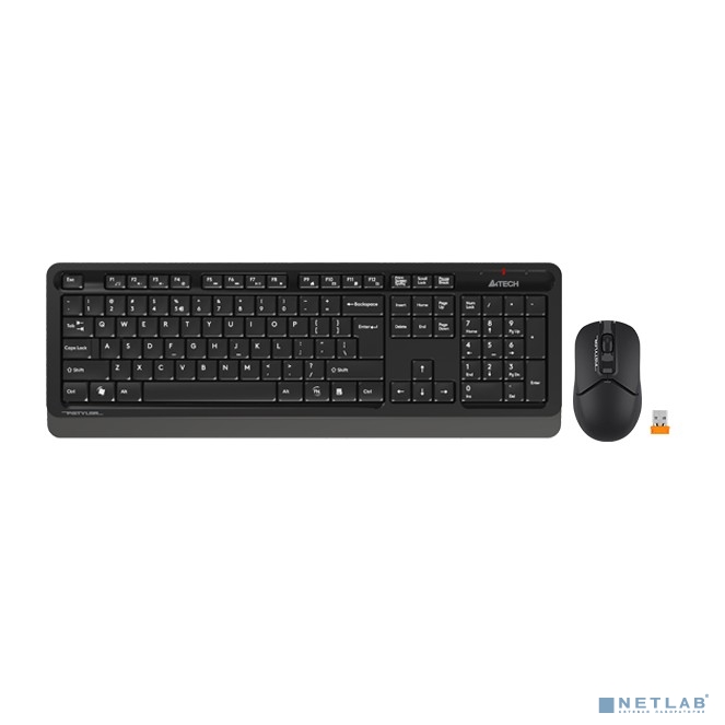 A-4Tech Клавиатура + мышь A4Tech Fstyler FG1012 клав:черный/серый мышь:черный USB беспроводная Multimedia [1599033]
