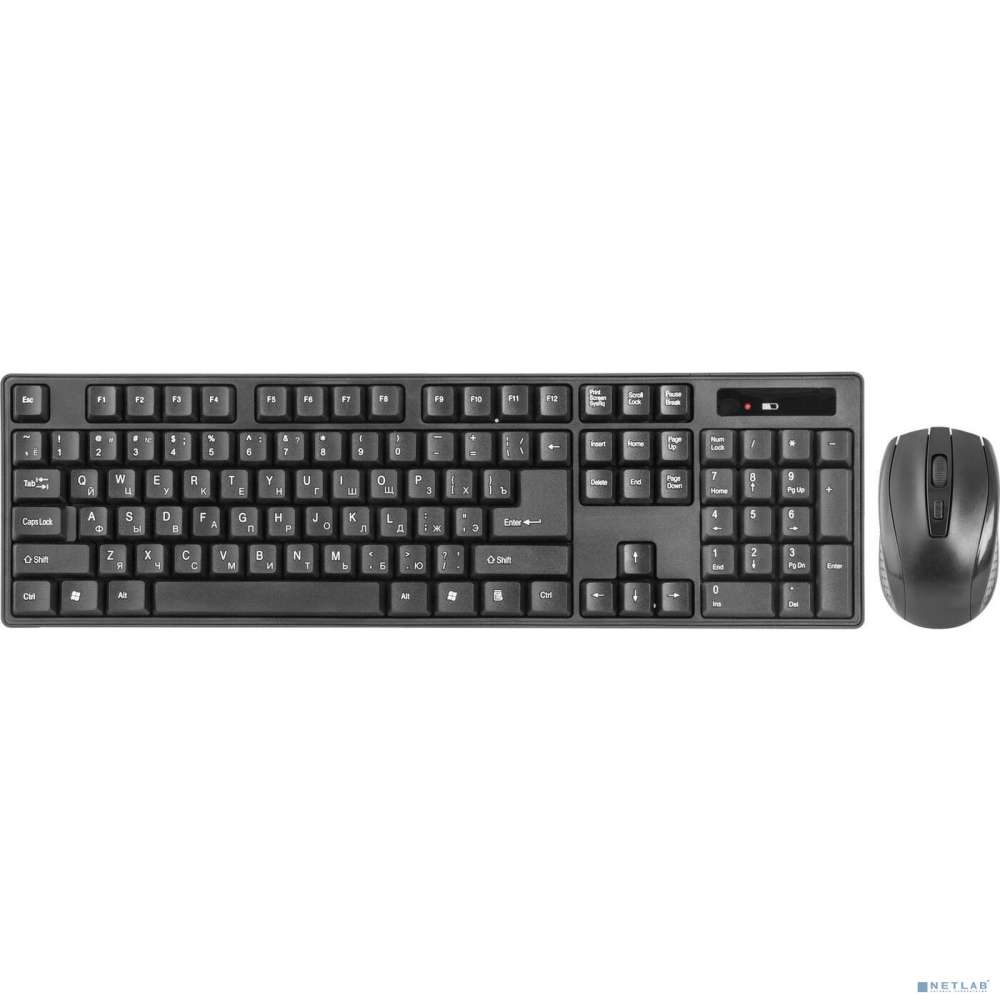 Defender Клавиатура + мышь C-915 RU  Black USB [45915] {Беспроводной набор, полноразмерный}
