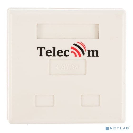 Telecom TC-SB-2-8P8C-C5E-SH-WH Розетка внешняя RJ-45 (FTP) 5E кат. двойная , экранированная