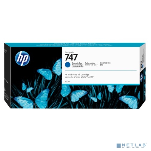 HP  P2V85A Картридж HP 746 хроматический синий   {HP DesignJet Z6/Z9+ series, (300 мл)}
