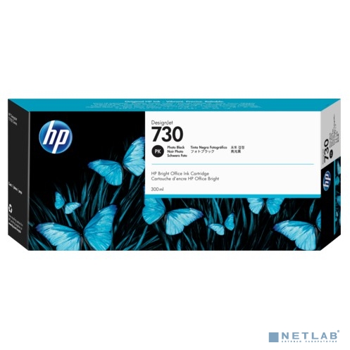 HP 730 P2V73A Картридж HP черный фото   {HP DesignJet T1700, (300 мл)}