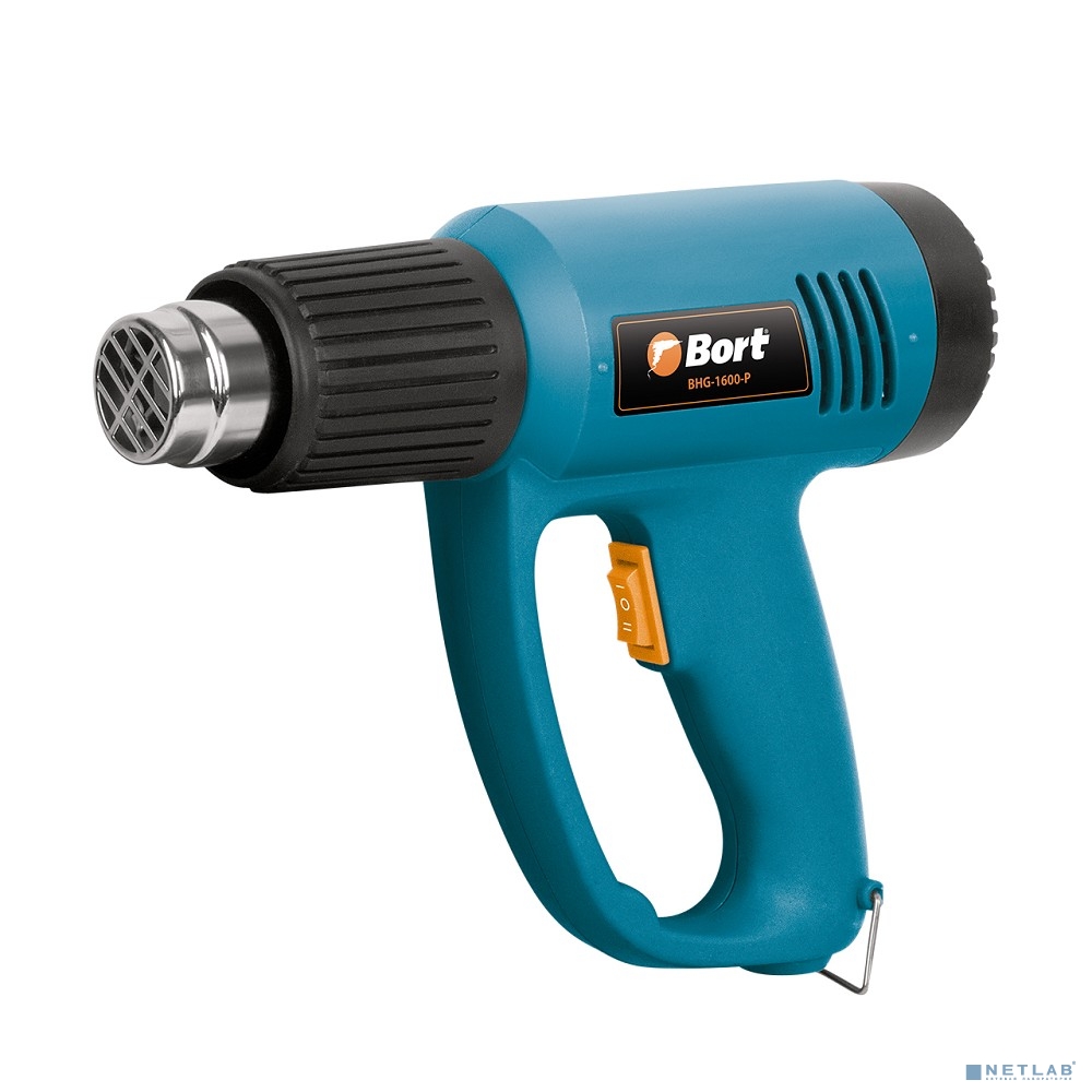 Bort BHG-1600-P Фен технический [91271051] { 1500 Вт, 2 режима, 420 л/мин, 0.65 кг }